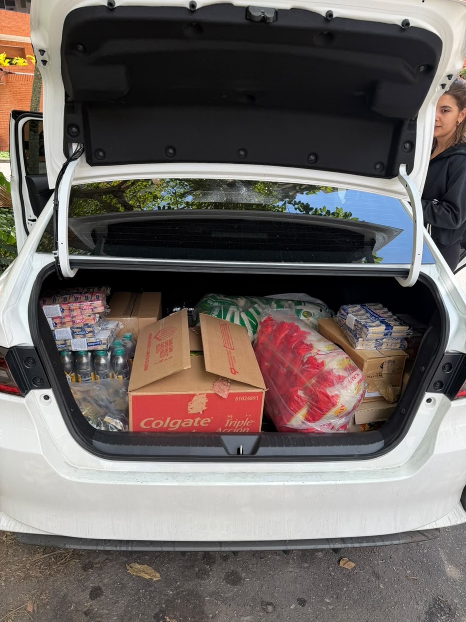 Alimentos y productos básicos listos para entregar
